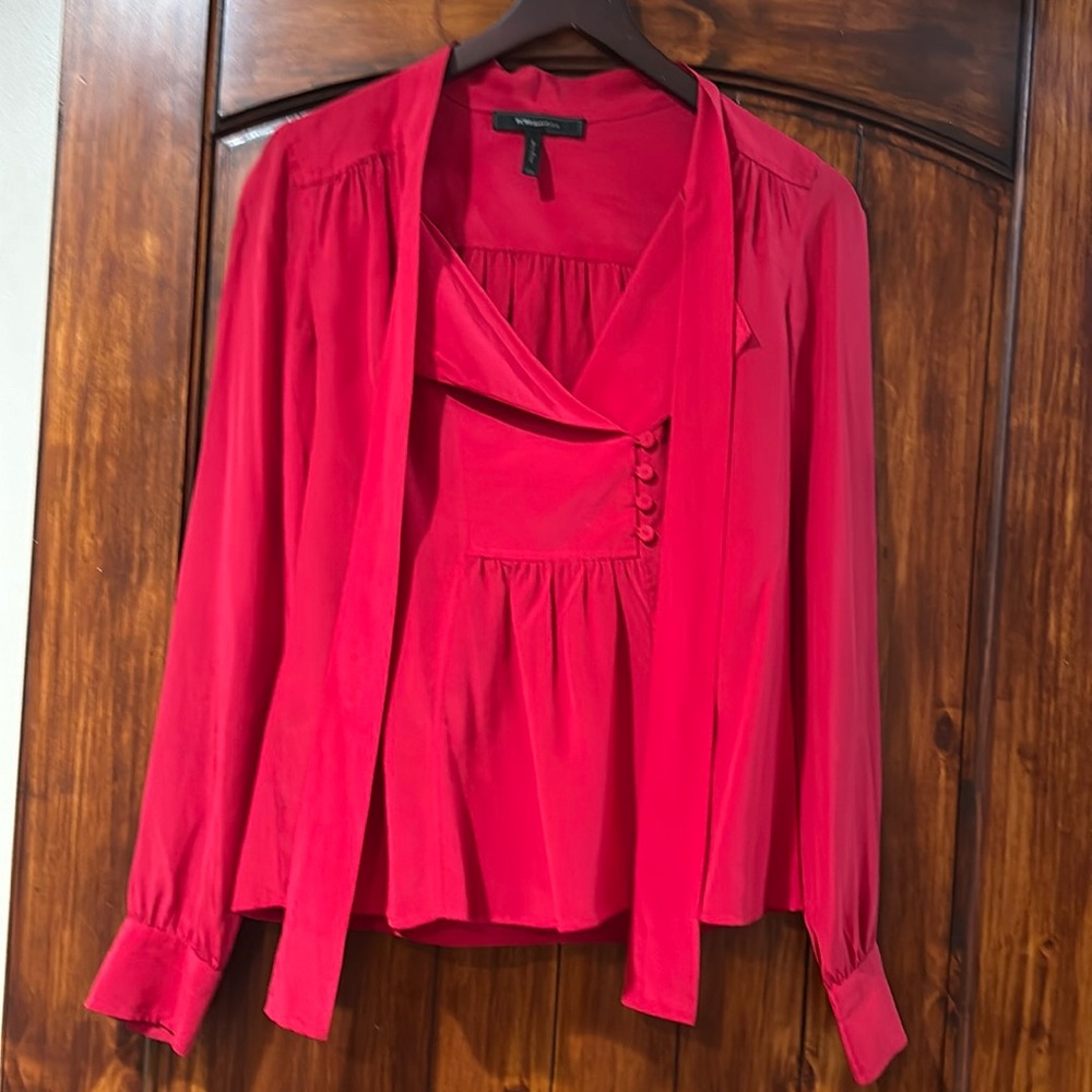 Red blouse